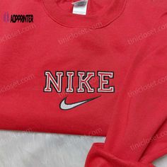 Introducing our Custom Nike Embroidered Shirt, the epitome of personalized style! Made with premium quality fabric, this shirt showcases your Custom Nike Sweatshirt, Best Gifts For Friends, Nike Inspired, Nike Design, Custom Nike, Nike Sweatshirt, Shirt Nike, Anniversary Gifts For Husband, Nike Sweatshirts