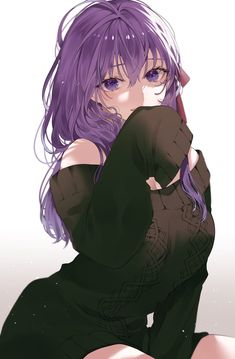 Oc Manga, Stay Night, Anime Oc, An Anime, Purple Hair, Manga Girl, Cute Anime Character