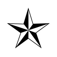 a black and white image of a star