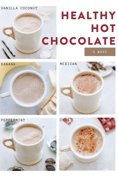 the steps to making healthy hot chocolate