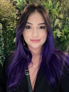 Cabelo preto com roxo #cortesdecabelo #girl Bob Hairstyles, Witch, Photo And Video, Instagram Photos, Instagram Photo