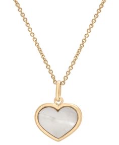 in stock Macy's Polished Finish Necklaces For Gifts, Classic Heart-shaped Macy's Jewelry, Elegant Heart Charm Necklace From Macy's, Elegant Macy's Necklace With Heart Charm, Macy's White Heart-shaped Jewelry, Macy's White Gold Heart Jewelry, Macy's Heart-shaped White Gold Jewelry, Macy's Heart Necklace For Valentine's Day, Macy's Jewelry With Heart Charm