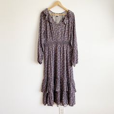 New Without Tag Universal Thread Women's Long Sleeve Maxi Dress Purple Floral Size Xs/S/M/Xl *Make Bundle 2 Items Or More From This Closet To Get Discount And Save On Shipping Costs!* Sleeve Maxi Dress, Dress Purple, Long Sleeve Maxi, Universal Thread, Long Sleeve Maxi Dress, Purple Floral, Purple Dress, Women Long Sleeve, Blue And Purple