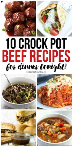 10 crock pot beef recipes for dinner tonight