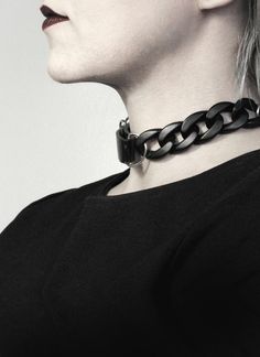 - Faux Leather, Silver Metal, Acrylic Chain- Sizes from 13.5″ = 34cm neck circumference and up- Super limited availability- Ready to ship---  Chaine Choker ---Minimalist link choker in matte black faux leather and gloss acrylic black chain. Wear on side, front or back. Armor Collection.★★★MATERIAL:Faux Leather, Silver Metal, Acrylic Chain★★★SIZE:Unisex. Sized by neck circumference starting from 13.5″ = 34cm and up. Adjustable.★★★SUGGESTED CARE:Hand wash with a sponge and mild detergent.......... Black Curb Chain Jewelry For Streetwear, Punk Choker Necklace For Concerts, Edgy Chain Link Necklace For Parties, Black Metal Choker For Alternative Fashion, Edgy Chain Link Party Necklace, Alternative Style Black Metal Choker, Black Metal Alternative Style Choker, Edgy Choker With Adjustable Chain, Gothic Chain Choker For Concerts