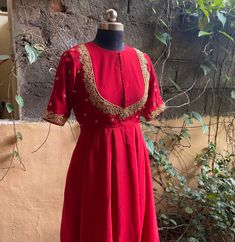 Hand embroidered Anarkali  / red anarkali suit set / white anarkali dupatta USA / Indian anarkali/ Indian dresses/ voggish / red anarkali dress          Looking for a perfect indian dress/anarkali/suit sets that are trendy, unique and easy to carry !! yess, You are at the right place. we carry such versatile pieces of anarkalis and suit sets that really let you stand out in any occassion !!      featuring this beautiful red anarkali with hand embroidered on body  and sleeves that can be paired w Red Anarkali Set For Navratri With Traditional Drape, Red Anarkali Set For Festive Season, Red Anarkali Salwar Kameez With Gota Work, Red Anarkali Sharara With Zari Work, Red Semi-stitched Anarkali Set For Festive Occasions, Red Sharara With Zari Work, Red Anarkali Traditional Wear For Festive Occasions, Unstitched Red Anarkali Set For Diwali, Traditional Drape Red Anarkali Set With Dabka Work