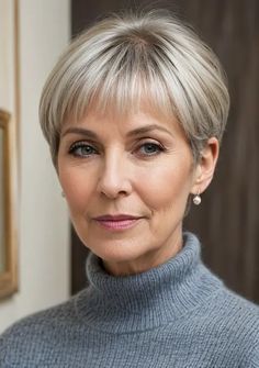 Top 25 Timeless Hairstyles for Women Over 50 - TheHairStyleTrends Hairstyles Over 60 Older Women New Looks, Short Hairstyles Older Women, Short Wedge Hairstyles, Short Haircuts Fine Hair, Timeless Hairstyles, Wedge Hairstyles, Short Hairstyles Fine