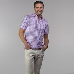 The versatile Semi-Spread Collar Polo. Woven for comfort and designed for style. This shirt pairs a formal semi spread dress collar with an extra comfortable, 4-way stretch, short-sleeved polo. The semi-spread collar has all the benefits of our ever popular English spread collar with a streamlined size and built to acc Blazer Shoes, Cutaway Collar, Collar Stays, Cashmere Beanie, Short Sleeve Dress Shirt, Cotton Blazer, Knit Blazer, Polo Sweater, Outerwear Vest