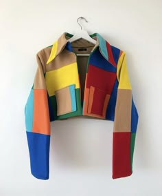 Fashion Design Inspiration, Detail Couture, Felt Jacket, Color Block Jacket, 가을 패션, Mode Inspiration, Diy Fashion, 10 Inch