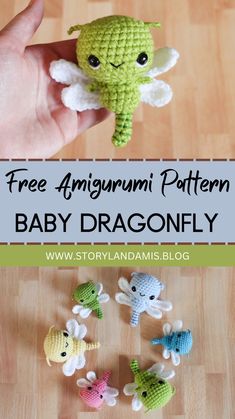 an amigurmi pattern for baby dragonfly