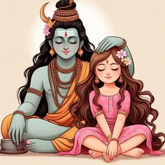 mahadev Shiv And Devotee, Lord Shiva Cartoon Images, Krishna And Shiva Together Wallpaper, Lord Shiva Cartoon, Cute Shiva Images, Mahadev Illustration, Mahadev Aesthetic, Shiva Devotee, Mahadev Painting