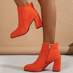 Category:Boots; Upper Materials:Polyester; Season:Winter,Fall; Heel Type:Chunky Heel; Gender:Women's; Toe Shape:Pointed Toe; Style:Casual; Heel Height(inch):<1; Outsole Materials:Rubber; Occasion:Daily; Closure Type:Zipper; Listing Date:11/16/2023; Production mode:Self-produce; 2024 Trends:Combat Boots; Foot Length:; Foot Width:; Size chart date source:Provided by Supplier. Fall Heel, Kasut Tumit Tinggi, Cheap Ankle Boots, Boots Combat, 2023 Trends, Platform Block Heels, Shoes Boots Ankle, Flannel Women, 2024 Trends