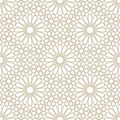 Premium Vector | Seamless arabic geometric ornament in brown color.arabic style. Arab Geometric Patterns, Islamic Pattern Background, Geometric Islamic Pattern, Standing Banner Design, Pattern Islamic