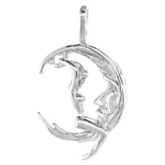 PRICES MAY VARY. Nice Detail & Workmanship Solid Sterling Silver Made in the USA Sterling Silver Lady in the Moon Pendant, Very Well Made. It measures about 3/4 inch (19mm) Tall not including the bail. NO Chain Included 3d Pendant, Cute Love Memes, In The Moon, Tall Clothing, Silver Moon, Jewelry Online Shopping, Moon Pendant, Coin Pendant, Turquoise Pendant