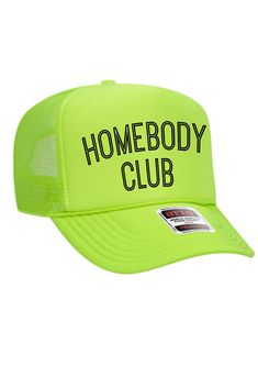 Stay cool and stylish in our Homebody Club Trucker Hat. Its 5 panel high crown hat design and mesh back provide maximum breathability. The OTTO CAP quality, you'll never have to sacrifice comfort for fashion again! Brand OTTP CAP 5 Panel High Crown Mesh Back Trucker Hat Product Description 100% Polyester Front 100% Polyester Mesh Back The Traditional Look 5-panel cap Seamless Foam Front Panel with Lining Matching Color Braid 8 Rows Stitching on Visor Matching Fabric Undervisor Matching Color Swe Summer 5-panel Baseball Cap For Sports Events, Summer 5-panel Snapback Hat For Sports Events, 5-panel Snapback Hat For Sports Events In Summer, Summer 5-panel Hats For Sports Events, 5-panel Snapback Hat For Summer Sports, 5-panel Snapback Hat For Sports Events, Mesh Hats For Sports Events In Summer, Summer Mesh Hat For Sports Events, Summer Sports Trucker Hat, 5-panel