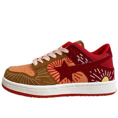 Under The Sun Aesthetic Sneakers Trendy Red Lace-up Skate Shoes, Red Lace-up Trendy Skate Shoes, Retro Lace-up Skate Shoes With Speckled Midsole, Casual Lace-up Sneakers With Star Print, Star Print Round Toe Sneakers For Streetwear, Trendy Lace-up Skate Shoes With Gum Sole, High-top Star Print Sneakers For Streetwear, Trendy Custom Lace-up Sneakers With Gum Sole, Under The Sun Aesthetic