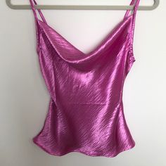 Club London. Hot Pink. Cowl Neck Pink Clubbing Outfit, Pink Pony Club Outfit Ideas, Purple Satin Party Top, London Clubbing Outfit, Clubbing Outfit, Hot Pink Top, Hot Pink Tops, Club Outfit Ideas, Club Tops