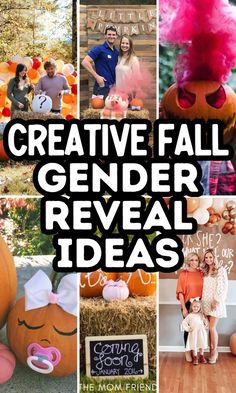 Fall gender reveal ideas. Gender Reveal Food, Simple Gender Reveal, Creative Gender Reveals