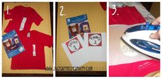 instructions to make a dr seuss t - shirt with iron and paper on cutting mat