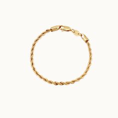 D E T A I L S • Single Bracelet• 18k Gold Filled• Tarnish Resistant• Length: 6.5" + 1" extender (optional)• Thickness: 3mm Adjustable 14k Gold Everyday Bracelet, Adjustable 14k Gold Bracelet For Everyday, Adjustable Yellow Gold Braided Bracelet For Everyday, Trendy 14k Gold Bracelets For Everyday Wear, Trendy 14k Gold Everyday Bracelet, Minimalist 14k Gold-tone Bracelet, Trendy Everyday 14k Gold Bracelets, Trendy Everyday 14k Gold Bracelet, Adjustable Gold Rope Chain Bracelet