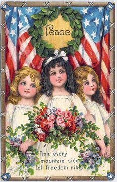 Vintage 4th Of July, Patriotic Holidays, Old Postcards, Happy 4 Of July