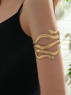 📍PRODUCT SIZE Diameter: 7.5 cm Diameter: 3 inch 📍PRODUCT FEATURES Color: Yellow Gold, Silver Gender: Women Material: Iron Type: Snake Design Arm Cuff Style: Fashionable ✈ PROCESSING TIMES All orders are shipped within 1-2 business days after order is received. 📍TRANSPORT İncludes tracking number 📞COMMUNICATION We recommend that you add your phone number in order not to encounter any problems during the delivery of the cargo.    💫 Thank you for choosing our store. Snake Inspired Fashion, Upper Arm Cuff Bracelet, Gold Arm Cuff, Upper Arm Cuff, Arm Bangles, Gold Arm Band, Arm Cuff Bracelet, Upper Arm Cuffs, Open Bangle Bracelet