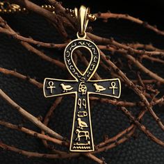 Introducing this Ancient Egypt Pendant in durable stainless steel, featuring an Ankh Cross in black and gold. Symbolic of life and eternity, this pendant pays homage to ancient Egyptian heritage with its striking and enduring design. Metals Type: Stainless Steel Pendants Type: slide We ship worldwide to 185 countries! Please allow 1-2 business weeks for your order to arrive. Vintage Egypt, Egypt Ancient, Egyptian Ankh, Ankh Cross, Punk Women, Solomon Islands, Necklace For Men, Cross Pendant Necklace, Caicos Islands