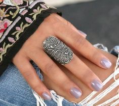 Chunky Tall Boho Ring – HappyGoLicky Jewelry Linen Style Fashion, Boho Jewelry Diy, Rings Boho, Handmade Boho Jewelry, Marcasite Jewelry, Rings Sterling Silver, Soldering Jewelry, Rings Silver, Diamond Anniversary Rings