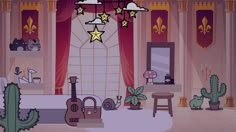 a room filled with lots of furniture and decorations