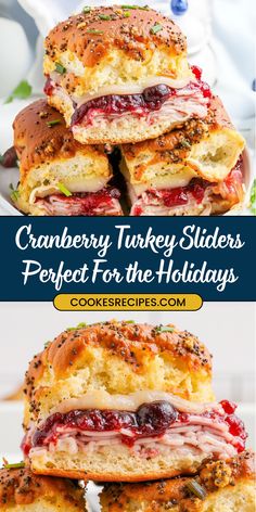 cranberry turkey sliders perfect for the holidays