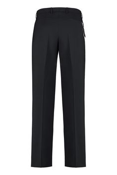 4% Elastane, 38% Polyamide, 58% Virgin Wool Tailored Dress Pants With Pockets For Evening, Evening Dress Pants With Welt Pockets And Tapered Leg, Evening Dress Pants With Tapered Leg And Welt Pockets, Evening Dress Pants With Pockets, Straight Leg, Evening Dress Pants With Pockets And Straight Leg, Evening Dress Pants With Pockets, Workwear Pants With Concealed Placket, Full-length Workwear Pants With Concealed Placket, Workwear Full Length Pants With Concealed Placket