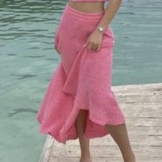 Nwt Zara Beautiful Maxi Skirt , Pink Size L Zara Skirts, Summer Fun, Maxi Skirt, Womens Skirt, Zara, Skirt, Pink, Women Shopping, How To Wear