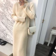 Shipping: Worldwide Express Shipping AvailableDelivery time: 7-15Days Fast ShippingReturns: Fast refund, 100% Money Back Guarantee.Brand Name: CELEB SHIJIAElasticity: High StrecthSleeve Style: RegularFabric Type: WoolenPattern Type: SolidFit Type: LOOSESilhouette: StraightNeckline: TurtleneckDecoration: NONEStyle: vintageDresses Length: Mid-CalfMaterial: WoolMaterial: AcrylicMaterial: Knitting CottonAge: Ages 25-35 Years OldOrigin: Mainland ChinaCN: GuangdongClosure Type: PulloverWaistline: Natu Fitted Long Beige Sweater, Long Beige Fitted Sweater, Beige Fitted Long Sweater, Beige Long Fitted Sweater, Beige Ribbed High Neck Sweater, Beige Ribbed High-neck Sweater, Casual Beige Ribbed Sweater Dress, Long Sleeve Cream Knit Sweater Dress, Cream Long Sleeve Knit Sweater Dress