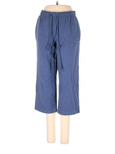 Karen Scott Sport Casual Pants Size: Small Blue Bottoms - used. 95% COTTON, 5% SPANDEX, Capri, Low Rise | Karen Scott Sport Casual Pants - Low Rise: Blue Bottoms - Size Small Petite Karen Scott, Low Rise, Casual Pants, Womens Bottoms, Capri, Women Handbags, Spandex, Pants, Blue