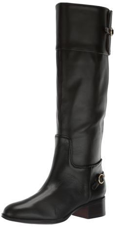 PRICES MAY VARY. Knee high boots for women with leather upper responsibly sourced through Leather Working Group-audited factories Women's tall boots with partially recycled linings with soft + eco-conscious comfort Buckle details at heel and top cuff Side-zip closure for easy on/off and all day comfort Round toe riding boots Women’s Tall Boots, Black Riding Boots Outfit, Black Over Knee Boots, High Boots For Women, Womens Tall Boots, Queen Style, Boots Knee High, Black Riding Boots, Tall Riding Boots