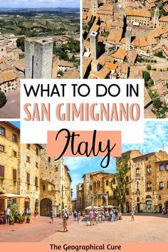 Pinterest pin for Best Things To Do In San Gimignano