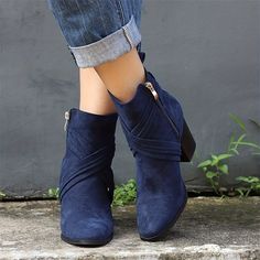 Category:Boots; Upper Materials:Satin; Season:Spring   Fall,Winter; Heel Type:Chunky Heel; Gender:Women's; Toe Shape:Pointed Toe; Type:Booties Ankle Boots; Style:Elegant,Fashion; Heel Height(inch):2-3; Outsole Materials:Rubber; Occasion:Daily; Closure Type:Zipper; Pattern:Solid Color; Listing Date:08/16/2023; Production mode:External procurement; 2024 Trends:Booties Ankle Boots,Heel Boots,Plus Size; Foot Length:; Foot Width:; SizeChart1_ID:2:184043; Size chart date source:Provided by Supplier. Ankle Boots Fall, Ankle Boots Winter, Blue Suede Boots, Boots Plus Size, Cheap Ankle Boots, Boots Fall Ankle, Boots Heel, Booties Ankle Boots, Zipper Heels