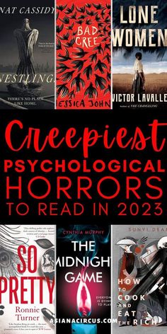 several books with the title give - fast, psychic horrors to read in 2013