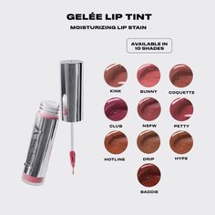 #Issy #Gelee #LipTint #MakeUp  ₱270.00 PHP* Issy And Co, Lipstick Poster, Jelly Tint, Diner Menu, Lip Tints, Gel Moisturizer, Lip Tint, Natural Texture, Healthy Skin