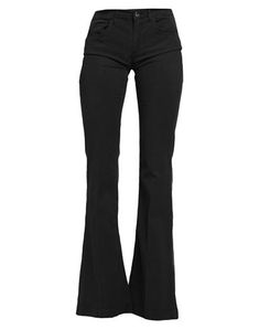 twill, brand logo, solid color, mid rise, flared cut, slim-leg pants, zipper closure, multipockets, stretch , Color: Black , Size: 30 Black High-waisted Flare Jeans, Black Full-length Flare Denim Jeans, Luxury Black Flare Jeans, Black Non-stretch Flare Jeans, Black Non-stretch Flare Jeans With Pockets, Black Flare Jeans, Slim Leg Pants, Women Pants Casual, Slim Legs