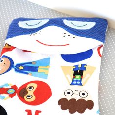 microwaveable heating pad superhero microwave by orangeandcoco, $24.00 #booboobag #superhero #boygift Boo Boo Bags, Gifts For Boys, Kids Rugs, Heat, Handmade Gift