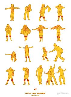 an image of people doing different poses poster