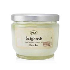 Sabon - Скраб для Тела - White Tea 600g/21.2oz cosmeticall.com.ua - Косметика для Всіх - Косметика, Парфуми та Макіяж The Act Скраб, Borage Oil, Dead Sea Salt, Daily Skin Care Routine, Perfume Brands, White Tea, Almond Oil, Body Scrub, Body Cream