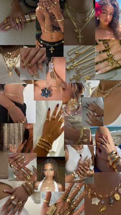 2000s Jewelry Trends, Chunky Gold Jewelry Aesthetic, Jewllery Ideas Photography, 2000s Jewelry, Jewelry Closet, Streetwear Jewelry