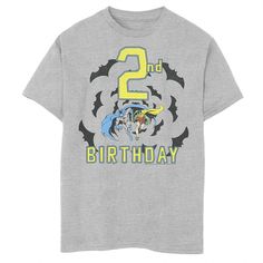 The Birthday boy is going to love celebrating in this boys' Batman 2nd Birthday Heroes Graphic Tee. The Birthday boy is going to love celebrating in this boys' Batman 2nd Birthday Heroes Graphic Tee. Crewneck Short SleevesFABRIC & CARE Cotton, Polyester Machine wash Imported Size: X Large. Color: Grey. Gender: male. Age Group: kids. Material: Cotton Blend. Batman 2, Boy Tees, 7th Birthday, Birthday Boy, 2nd Birthday, Boy Birthday, Boy's Clothing, Dc Comics, Fabric Care