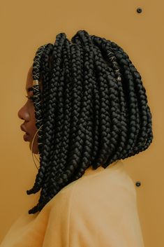 Short Bob Braids, Box Braids Bob, Curly Hair Braids, Braids Hairstyles Pictures, Hair Twist Styles