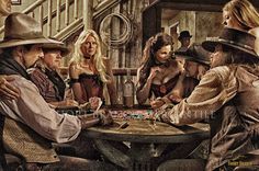 Gunfighter Art, Cowboy Artwork, Old Western Movies, Western Saloon, Emotional Painting, Western Photography