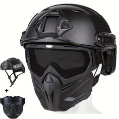 an image of a helmet and goggles