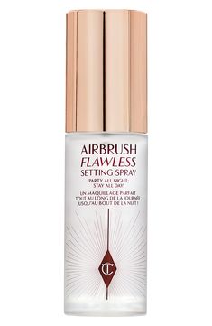 Mini Charlotte, Charlotte Tilbury Airbrush Flawless, Alat Makeup, Fixing Spray, Makeup List, Girly Pop, Dream Makeup, Makeup Setting Spray, Makeup Wishlist