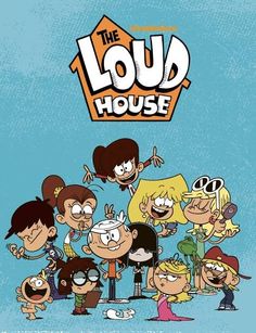 the loud house movie poster with cartoon characters